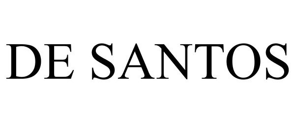 Trademark Logo DE SANTOS