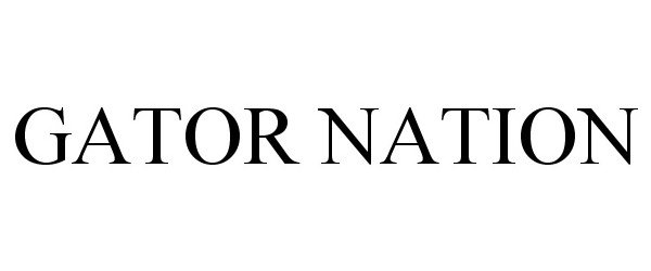 Trademark Logo GATOR NATION