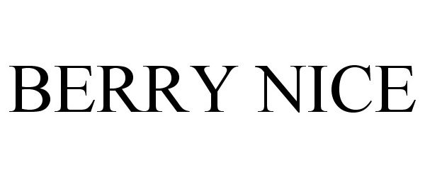 Trademark Logo BERRY NICE