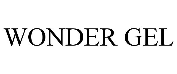 Trademark Logo WONDER GEL