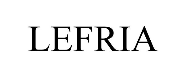 Trademark Logo LEFRIA