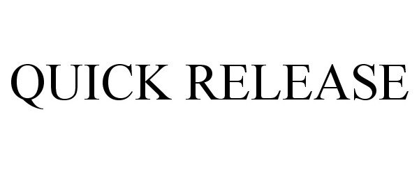 Trademark Logo QUICK RELEASE