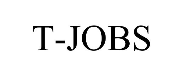 Trademark Logo T-JOBS