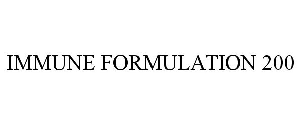  IMMUNE FORMULATION 200