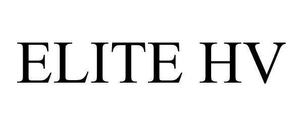Trademark Logo ELITE HV
