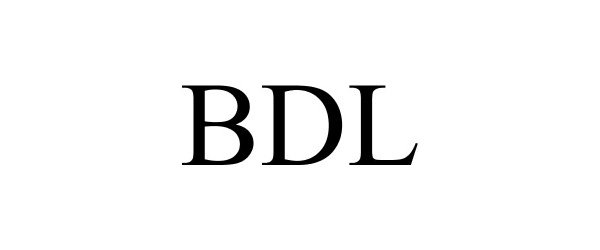 Trademark Logo BDL