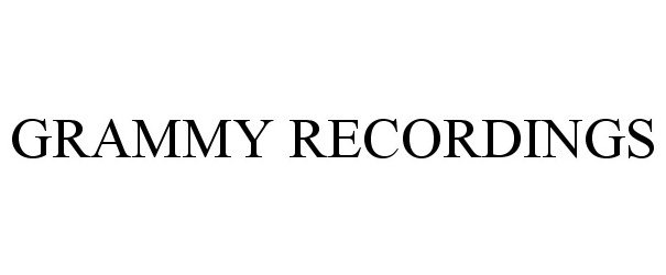 GRAMMY RECORDINGS