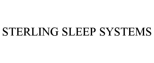 STERLING SLEEP SYSTEMS