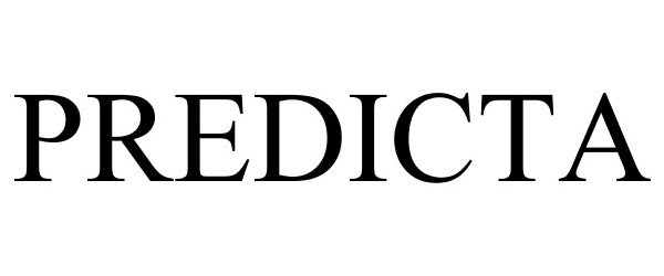 Trademark Logo PREDICTA