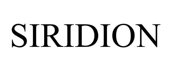 Trademark Logo SIRIDION