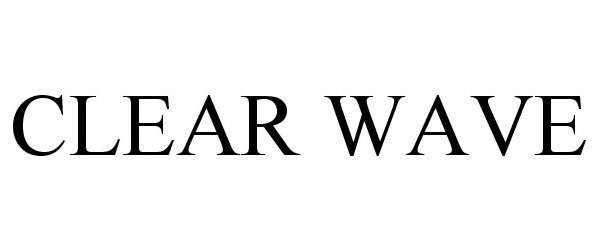 Trademark Logo CLEAR WAVE