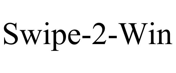 Trademark Logo SWIPE-2-WIN