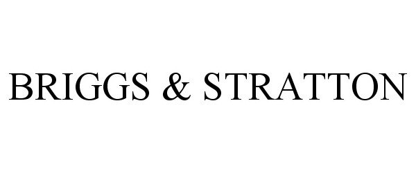 BRIGGS &amp; STRATTON
