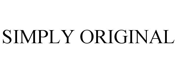Trademark Logo SIMPLY ORIGINAL