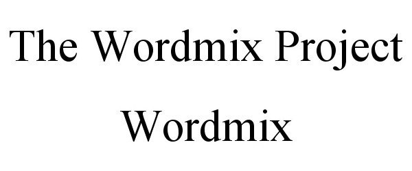  THE WORDMIX PROJECT WORDMIX