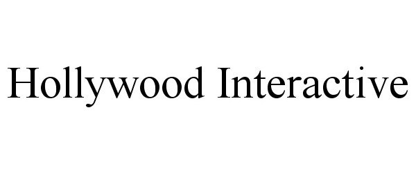 Trademark Logo HOLLYWOOD INTERACTIVE