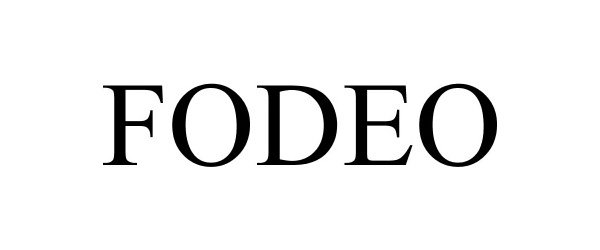 Trademark Logo FODEO