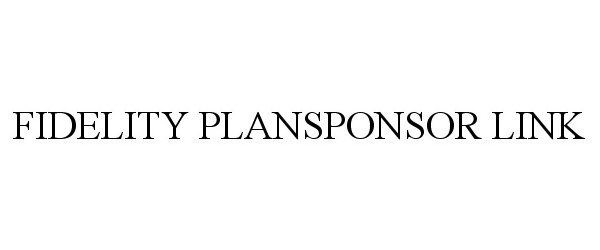 Trademark Logo FIDELITY PLANSPONSOR LINK