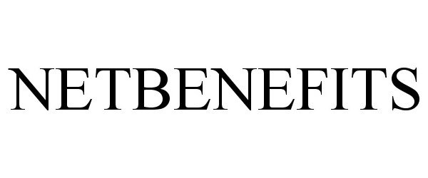 Trademark Logo NETBENEFITS