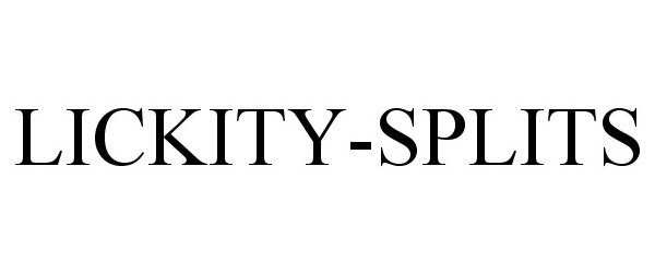 Trademark Logo LICKITY-SPLITS