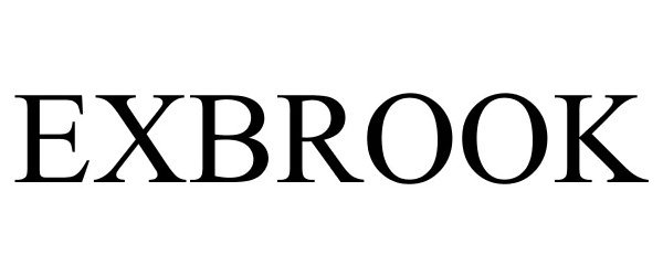 Trademark Logo EXBROOK