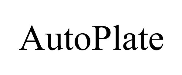 Trademark Logo AUTOPLATE