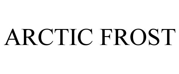 Trademark Logo ARCTIC FROST
