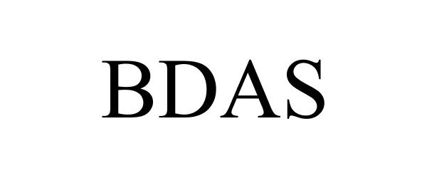 Trademark Logo BDAS