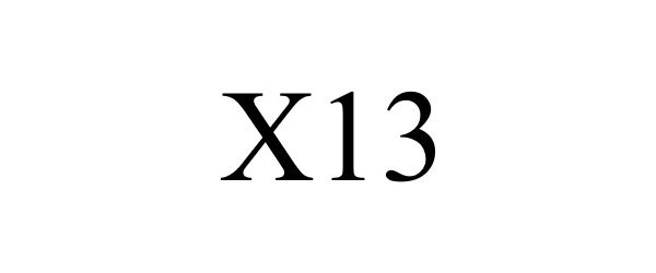 Trademark Logo X13