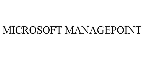 Trademark Logo MICROSOFT MANAGEPOINT