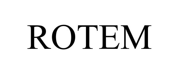 Trademark Logo ROTEM