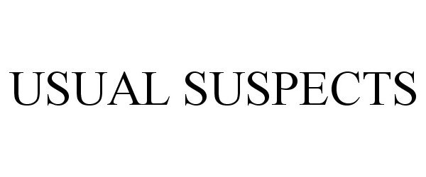 Trademark Logo USUAL SUSPECTS
