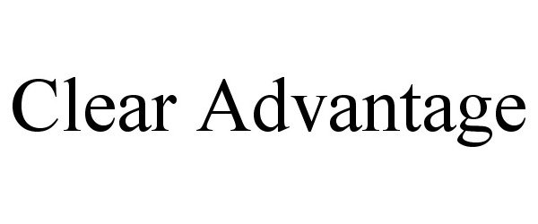 Trademark Logo CLEAR ADVANTAGE