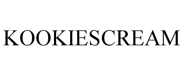 Trademark Logo KOOKIESCREAM