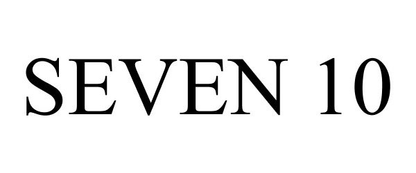 Trademark Logo SEVEN 10