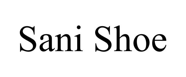 Trademark Logo SANI SHOE