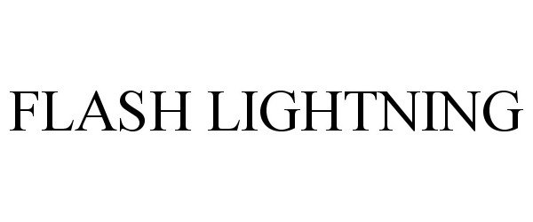 Trademark Logo FLASH LIGHTNING