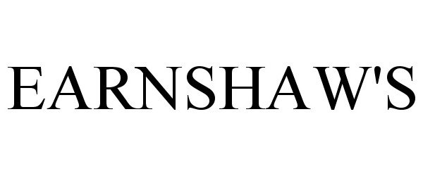  EARNSHAW'S