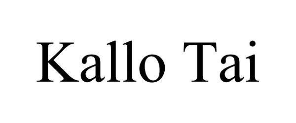 Trademark Logo KALLO TAI
