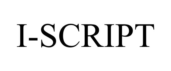 Trademark Logo I-SCRIPT