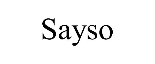  SAYSO