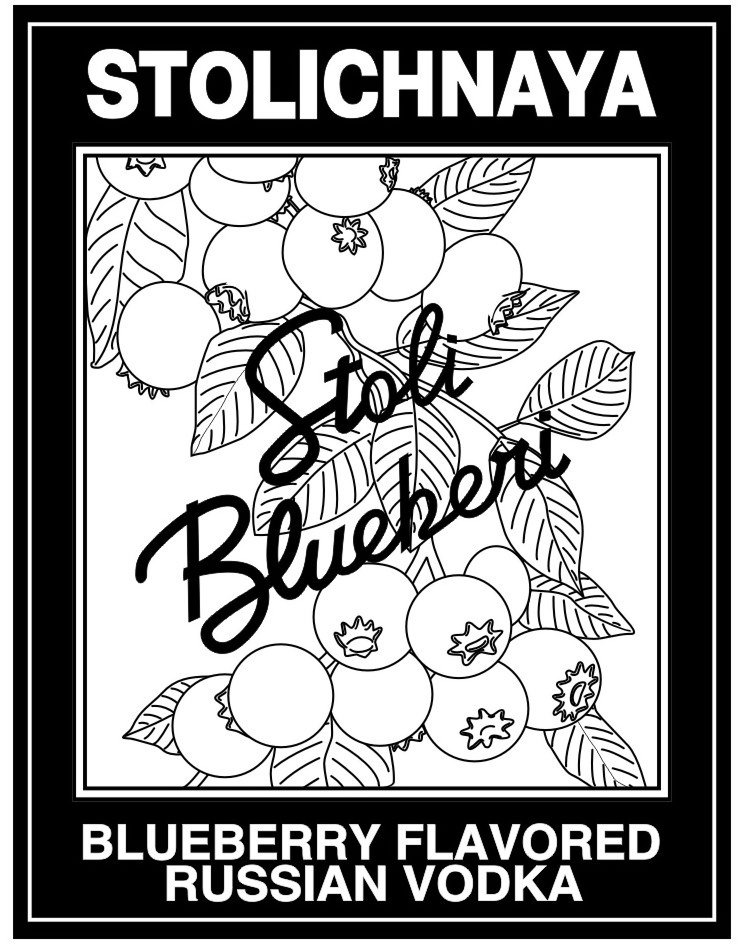  STOLICHNAYA STOLI BLUEBERI BLUEBERRY FLAVORED RUSSIAN VODKA