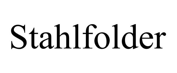 Trademark Logo STAHLFOLDER