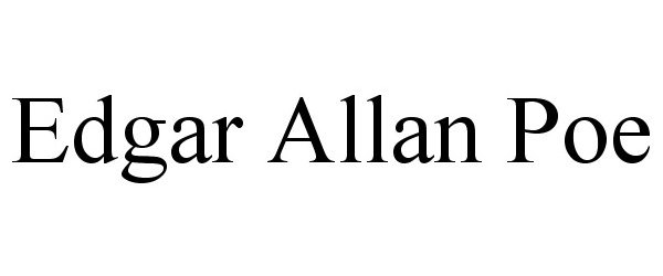 Trademark Logo EDGAR ALLAN POE