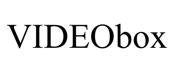 Trademark Logo VIDEOBOX