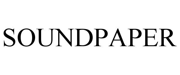 Trademark Logo SOUNDPAPER