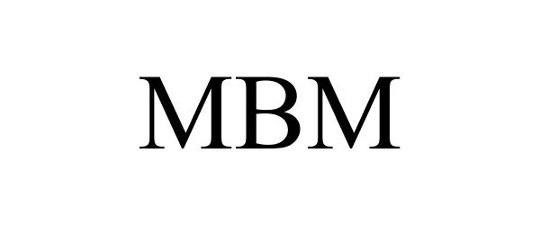 Trademark Logo MBM
