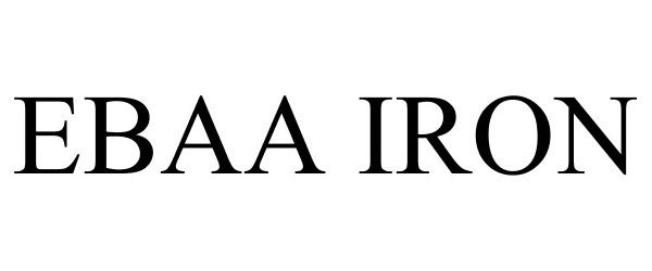 Trademark Logo EBAA IRON