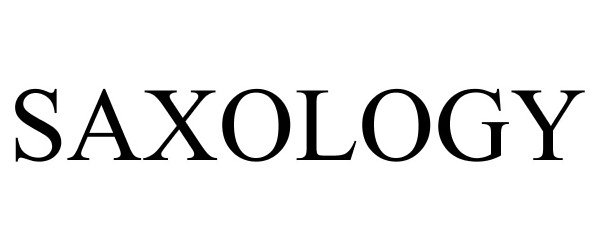 Trademark Logo SAXOLOGY