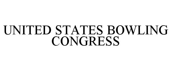 UNITED STATES BOWLING CONGRESS